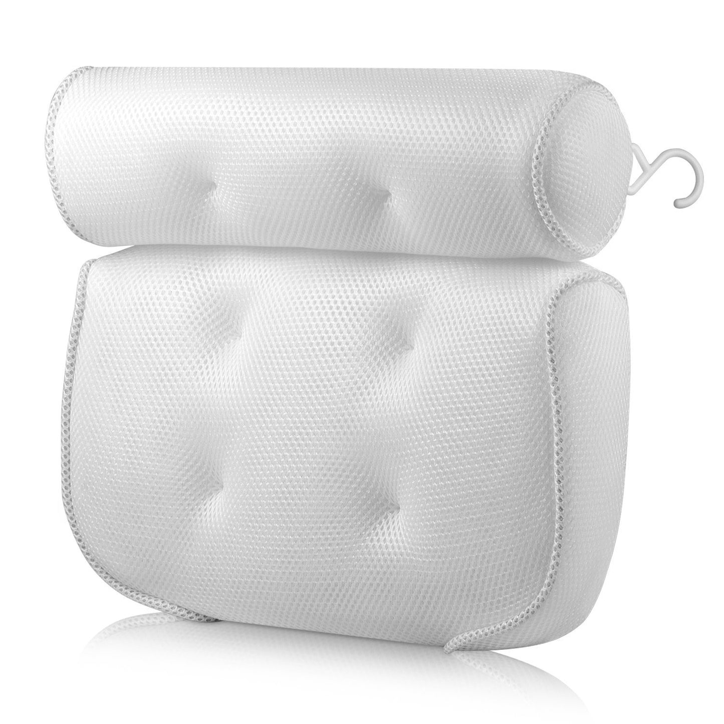 Bath Pillow-Bathroom Suction Cup Pillow Mesh